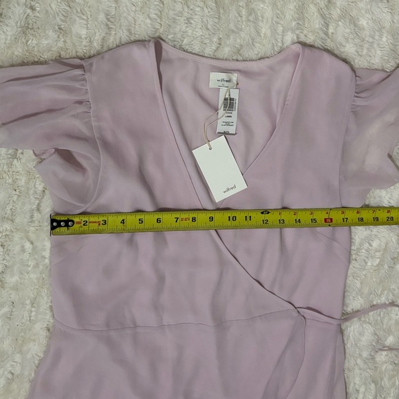 NWT WILFRED Women’s Lawn Wrap Mini Dress - Picture 16 of 16